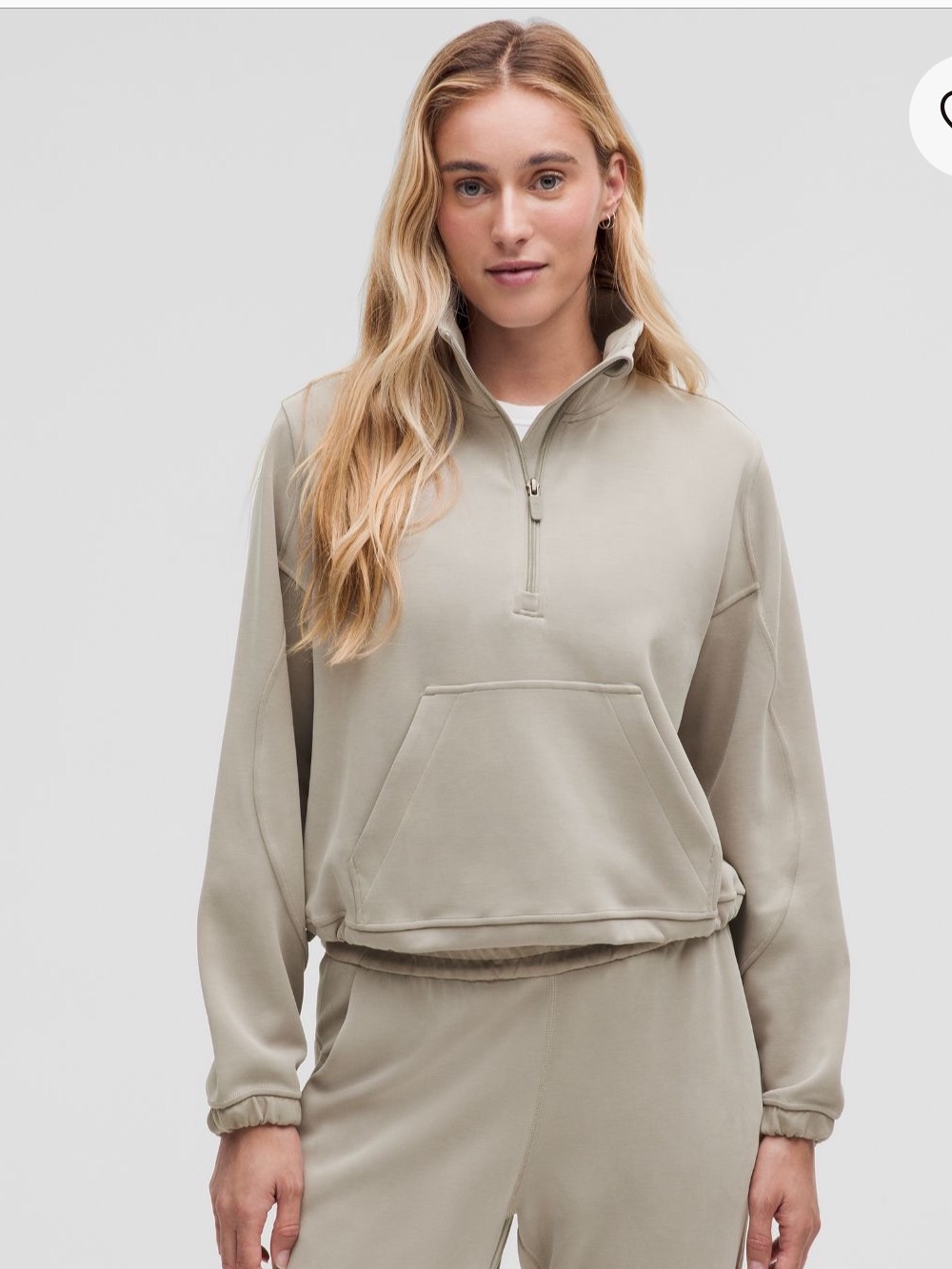 Lululemon Brushed Softstreme Half-Zip Size 4